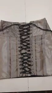 Delustered Gold Corset Skirt Size 8 10 New Midi Pencil Skirt - Picture 1 of 5