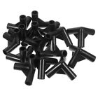 24 Pcs Right Angle Tee Joint or Pe Tent Connection Greenhouse Fitting