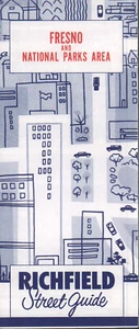 Mappa stradale Richfield 1960: Fresno e area parchi nazionali NOS - Foto 1 di 1