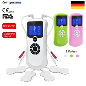 Dispositivo portátil TENS estimulador muscular EMS contra el dolor acupuntura corriente de estímulo - Imagen 1 de 22