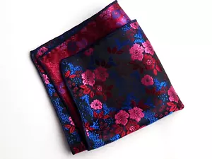 Paisley Accessorio Fazzoletto Uomo Tasca Quadrato 10 Pollici Quadrato Poliestere - Foto 1 di 13