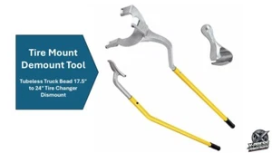3 PCS Tire Changer Tire Mount Demount Tool Tubeless truck 17.5" to 24" Inch - Picture 1 of 7