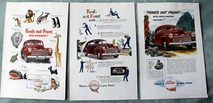 3 x There is a Ford in your Future! 1946 Magazine Print Ads 7 x 10 - Picture 1 of 1