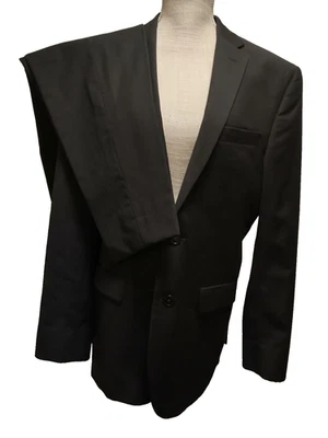 Jos. A. Bank Men's Black 100% Wool Slim Fit Blazer Pants Suit 41R W35x30 Egypt - Image 1 of 4