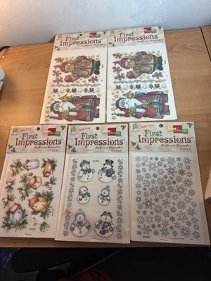 Provo Craft First Impressions Rub on Transfers Christmas Lot of 5 New - Image 1 of 4