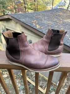 Tecovas "The Luke" dunkelbraune Leder Chelsea Boots Vibram Sohle Größe 11 D - Bild 1 von 11