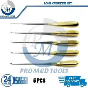 Orthopedic Bone Curettes 5 Pieces Set orthopedic Spine Instruments - Picture 1 of 4