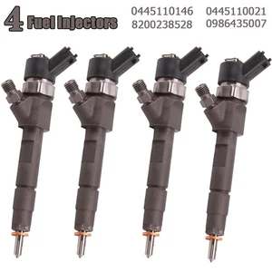 4X Diesel Injector For Renault Trafic 1.9D Vauxhall Nissan 8200238528 0445110146 - Picture 1 of 6