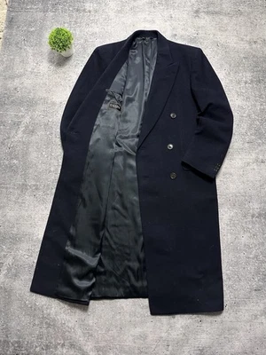 Vintage Canali Cashmere Wool Luxury Long Coat Y2K Italy Streetwear Archive - Image 1 of 4