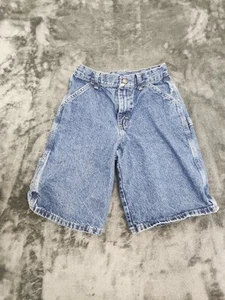 Wrangler Boys Jeans Short's Straight Fit Blue Denim Dark Wash 12 Regular - Picture 1 of 12