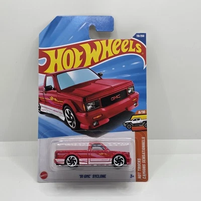 2025 Hot Wheels HW HOT TRUCKS 8/10 '91 GMC Syclone 119/250 (Red) - Image 1 of 2