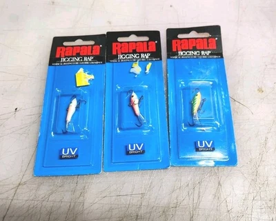 Lote de 3 Rapala 1/8 oz Jigging Raps NUEVO Foto 1 de 2