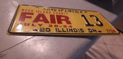 plaque immatriculation américaine Illinois Usa american license plate - Photo 1/4