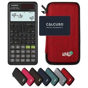 Casio fx-87DE Plus 2nd Edition inkl. WYNGS Schutztasche Rot - Wissenschaftlicher - Bild 1 von 6