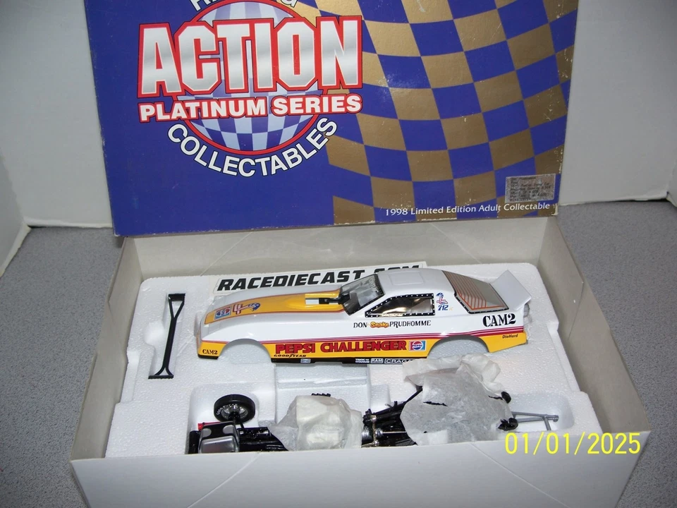 Coche divertido Don Prudhomme 1/24 1983 Pepsi Challenger Pontiac 1998 acción Foto 1 de 1