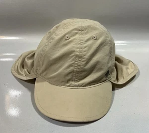 Columbia Omni-Shade Youth Unisex Bill Hat Cap Neck and Ear Flap Beige - Picture 1 of 8