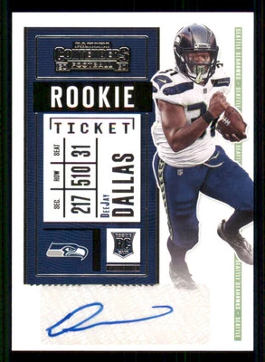 2020 Panini Contenders #192A DeeJay Dallas AUTO RC - Image 1 of 2