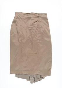 Coast Women's Brown Trumpet Skirt Size 10 Lined Satin - Picture 1 of 12