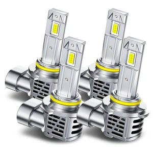 4x 9005 9006 LED Combo Headlight Kit 6500K Bulbs Cool Bright White High Low Beam - Picture 1 of 8