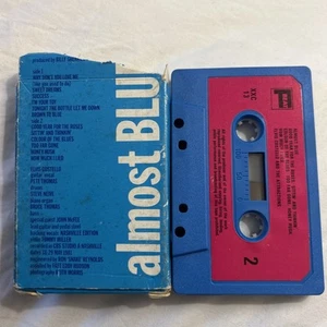 RARE PINK LABELS Elvis Costello & Attractions Almost Blue EX Cassette CARD CASE - Picture 1 of 3