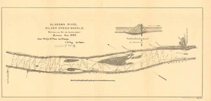Alabama River, Silver Creek Shoals, Before and After Improvement, 1893. - Picture 1 of 1