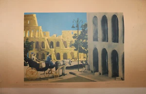 TWA AIRLINES ALONG THE WAY Rome Vintage Travel poster 1950 - Picture 1 of 22