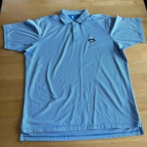 ⛳️ Polo de golf FAIRWAY & GREENE Tech XL Glen Oaks CC azul blanco a rayas - Imagen 1 de 8