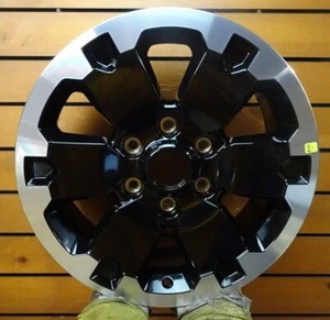 (1) 10282 OEM Aluminum Wheel 18x8 Gloss Black Flange Cut 2020-2021 Ranger - Picture 1 of 4