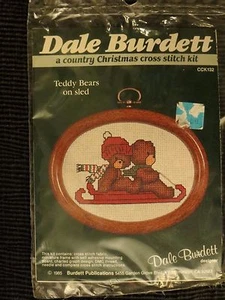 Dale Burdett Teddy Bears on Sled - Bild 1 von 3