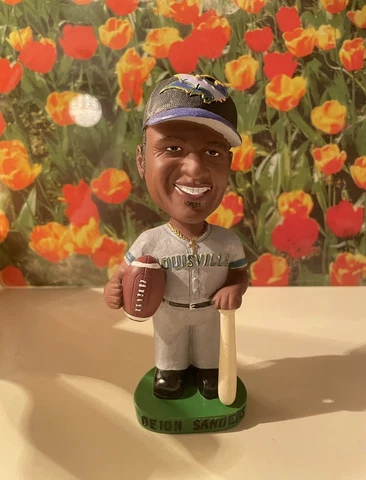 2003 Louisville Bats Minor League Baseball Deion Sanders Bobblehead! New in Box Cover