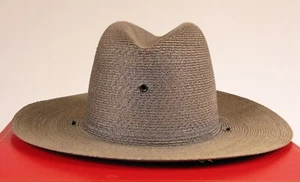 VINTAGE STETSON COWBOY POLICE RHODE ISLAND STATE TROOPER HAT UNIFORM SIZE 6 7/8 - Picture 1 of 5