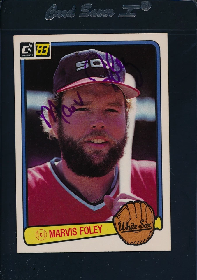 1983 Donruss #652 Marvis Foley White Sox Signed Auto *22731 - Image 1 of 1