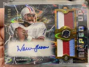 Warren Moon 2023 Topps Composite Resurgence Amped Up Auto Patch /50 SP Oilers 🔥 - Picture 1 of 2
