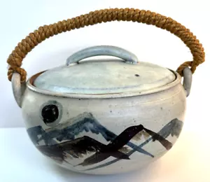 Vintage "Yunnan" Stoneware Pottery Steamer Pot Funnel Lidded Steam ARTIST SIGNED - Picture 1 of 11
