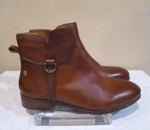 PIKOLINOS Woman's  Leather Ankle Boot, Royal Coniac Size 36  (US 6 -6.5) NWOT - Picture 1 of 10