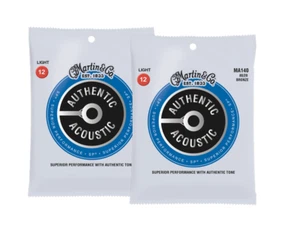 2-Pack Martin SP MA140 80/20 Bronze Acoustic Light Guitar Strings 12-54 - Picture 1 of 5