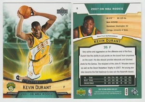Kevin Durant Supersonics 2007-08 Upper Deck Rookie Box Set #11 SP RC Future HOF - Imagen 1 de 1