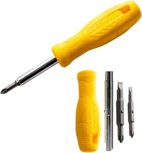 STANLEY 6-in-1 Reversible Screwdriver Phillips Slotted Nut Bit Driver 1/4" 5/16" - Picture 1 of 7