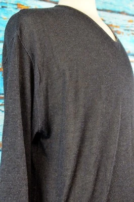 Ike Behar Men's Sweater Size XL Italy Lightweight Cotton Viscose Blend V-Neck - Image 1 of 4