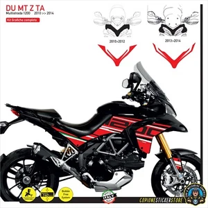 Grafiche adesive complete compatibili moto DUCATI Multistrada 1200 2010 2014 ZTA - Picture 1 of 1
