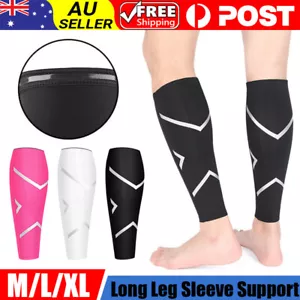 1/2PCS Compression Calf Sleeve Leg Brace Support Pain Relief Gym Running - Picture 1 of 15