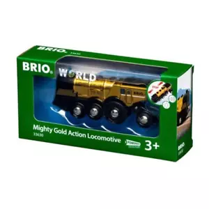 BRIO Mighty Gold Action Locomotive, #BRI33630 - Foto 1 di 3