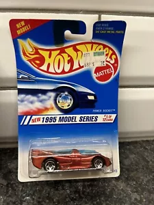 Hot Wheels 1995 Model Series Power Piston Factory Error Card Shows Power Rocket - Picture 1 of 6