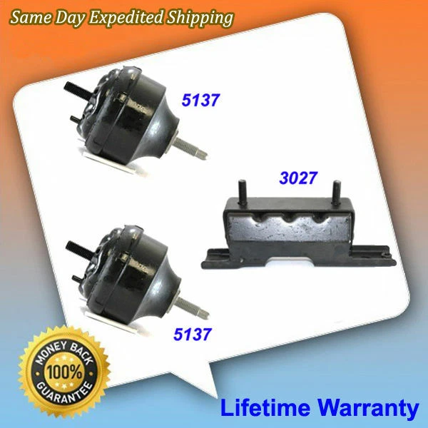 05-09 For Trailblazer Envoy Buick Rainer 4.2L Motor & Trans. Mount Set 3. M1047 - Image 1 of 4