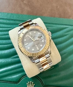 Rolex Yachtmaster 16623 18k Gold/Steel Bracelet with Slate Gray Dial - Picture 1 of 11