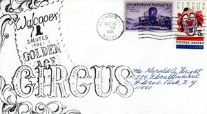 GOLDEN ARE OF CIRCUS, ELKHORN, WI 1971 FDC18194 - Picture 1 of 1
