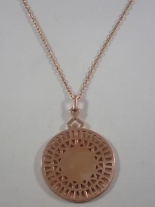 LINKS OF LONDON RGV STERLING SILVER TIMELESS ENGRAVABLE PENDANT w/ 31" NECKLACE - Picture 1 of 10