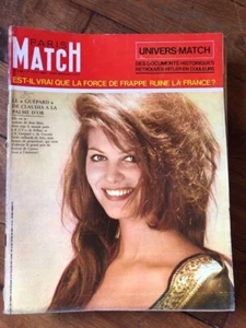 Paris Match magazine June 1963 CLAUDIA CARDINALE cover + 1 page - Picture 1 of 1