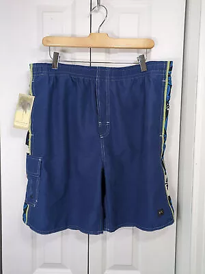 Shorts Newport azul novo com etiquetas masculino tamanho médio azul - Imagem 1 de 4