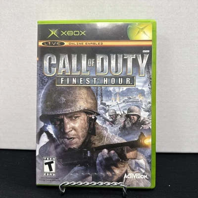 Call of Duty Finest Hour (Xbox, 2004) CIB! W/ Manual! Disc HAS COUPLE SCR Works! - Image 1 of 4